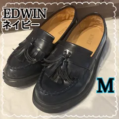 EDWIN エドウィン ローファー 革靴 レディース ネイビー 24のサムネイル