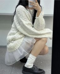 あのちゃん着用 grounds MOOPIE LACE LONG White - メルカリ