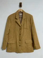haus ハウス レディース ウール ヘリンボーン ブレーザー ジャケット