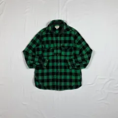 90s エルエルビーン llbean チェック ウール シャツ