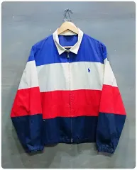 80s ポロ ラルフローレン カラー ブロック ロゴ ブルゾン ジャケット