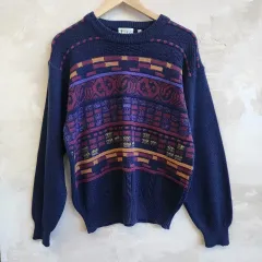 ウール混レトロニット