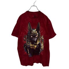 USA製 ザ・マウンテン ネイビータイダイ グラフィックTシャツ オウム 