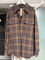 sacai 20ss ドッキング レイヤード チェック ネルシャツ 綾野剛 - メルカリ