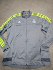 adidas Real Madrid トラックジャケット グレー - メルカリ