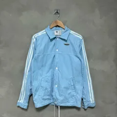 アディダス トラックジャージ デニム ジャケット スカイ