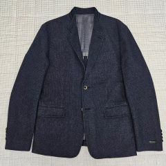 NICOLE MOON ウール テーラードジャケット ダークブルー - メルカリ