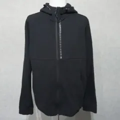M9543 - DKNY メンズ105サイズ ブラック 起毛 フードジップアップのサムネイル