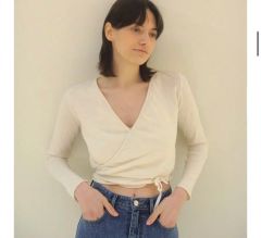 seed and soil オーガニックコットンラップトップス seed and soil オーガニックコットンラップトップス - メルカリ