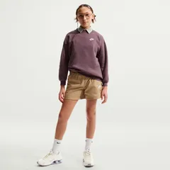 サイズ160cm、NIKE(ナイキ) ナイキ YTH NSW クラブ フリース OVRSZDLBR L/S クルー マルチアスレ ウェア シャツ FD2923