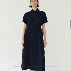 新品未使用】ミラオーウェン リネン混バルーンシャツワンピース