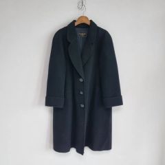 AKRIS ピーコート ウールコート カシミヤ100 黒 ブラック スイスランド