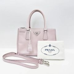 PRADAバイカラー・希少サフィアーノバッグ・カードあり - メルカリ