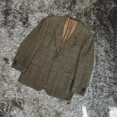 ダックス メンズ ウール ブレーザー ジャケット (L)