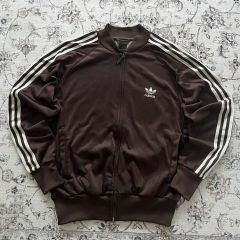 adidas トラックジャケット ブラウン 激レア - メルカリ