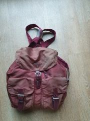 1*1様 プラダ　ピンク リュック 　ヴィンテージ プラダPRADAピンクナイロンリュックバッグパックオールドプラダ