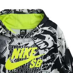 XL NIKE SB 白&ブラック グラフィック フーディー