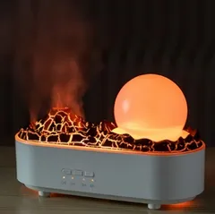 bubulu 卓上アロマ加湿器 ミニ加湿器 おしゃれ 超音波式 USB対応 小型 加湿＆香り 癒しデスク用 ホワイト のサムネイル