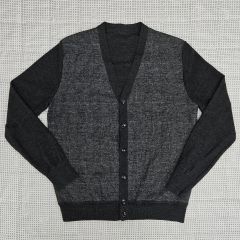美品✨ COOHEM yonetomi シャギーニットカーディガン ツイード 黒