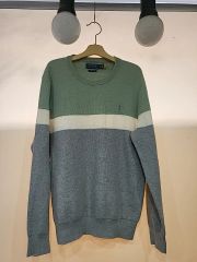 試着のみ ポロラルフローレン ピマコットン ニット XS カラーブロック