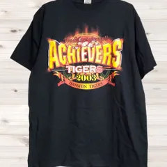 B1693 A chievers tigers 2003 阪神タイガース 半袖Tシャツ 優勝記念 ブラック／黒系 コットン 綿100 プリント 野球 応援グッズ ビッグプリントのサムネイル