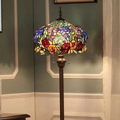FEC82 ステンドグラス フロアランプ フロアスタンド 高さ167cm 4灯