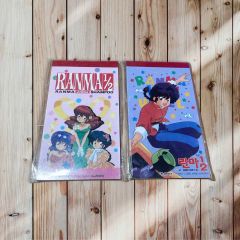 らんま1/2 クリアファイル、下敷き（未使用）2点セット 当時物 アニメ