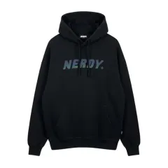 (M) ノルディ ロゴ プリンティング フーディー Tシャツ ブラックのサムネイル