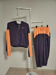 S NIKE ウィメンズ アイコン クラッシュ 쿼터ジップ クロップドフーディー セットアップ セット