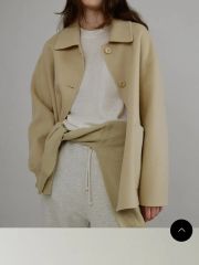 DOUBLE CLOTH LIGHT MELTON HALF COAT - メルカリ