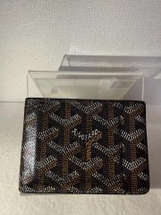 GOYARD ゴヤール 三つ折り ボタン開閉 キャンバス×レザー 財布 - メルカリ