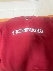 美品 【超希少】thisisneverthat ネバザ スウェット 赤 M - メルカリ