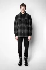 (100-105) ZADIG&VOLTAIRE ザディグ・エ・ヴォルテール メンズ フランネル シャツ (キルティング)のサムネイル