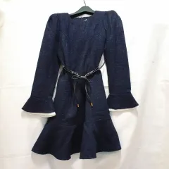 フリル袖ミニワンピース