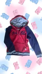 POLO RALPH LAUREN (ポロラルフローレン) フードジップアップ ネイビー レッド