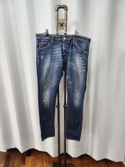 極美品】ドルチェ＆ガッバーナ ダメージ加工デニム 46 メタルプレート 