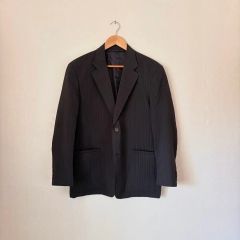 美品コシノジュンコOPERA SAUVAGE メンズテーラードジャケットウール黒 
