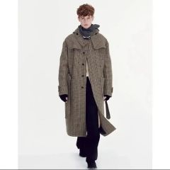 BURBERRY 24SS ワープドチェック ステンカラーコート - メルカリ