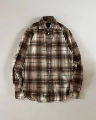 90s BASCO オンブレチェック レーヨンシャツ 好配色 vintage - メルカリ