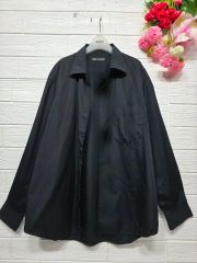 ISSEY MIYAKE イッセイミヤケ 長袖シャツ プリーツ加工 ブラック 2
