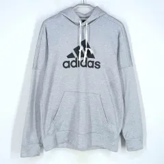 アディダス メンズ ビックロゴ フーディー グレー M (HU35041)
