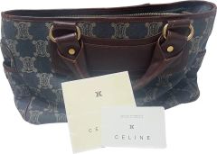 セリーヌ CELINE トリオンフ ロゴ ポーチ付き ビニールバッグ - メルカリ