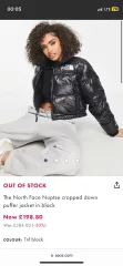 M THE NORTH FACE ザノースフェイス ヌプシ クロップド ダウン パファー ジャケット ダウンジャケット 光沢