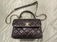 シャネル トレンド CC トップハンドル ラムスキン ハンドバッグ クロスバックのサムネイル