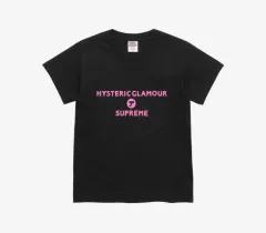 新品) シュプリーム X ヒステリック ベイビー レディース Tシャツ ブラック サイズMのサムネイル