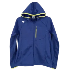 DESCENTE レディース ブルー 起毛 フードジップアップ (HU5868)のサムネイル