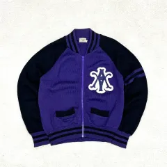 アヴィレックス パープル ビックロゴ ジップアップのサムネイル