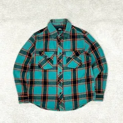 STUSSY ミント CHECK ウール シャツのサムネイル