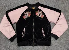 CHARM'S x 핑크팬더 ツアーベルベット BLACKPINK スカジャンのサムネイル