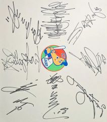 - Yahoo!オークション 広島東洋カープ昭和55年選手会寄せ書き直筆サイン色紙　大サイズ 【当時物】 寄せ書き 14人 初優勝 広島カープ その他